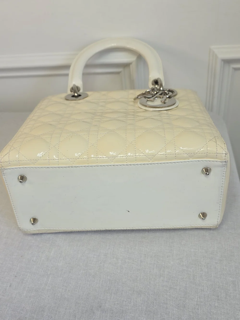 Christian Dior Patent Cannage Large Lady Dior - Picture 9 of 15